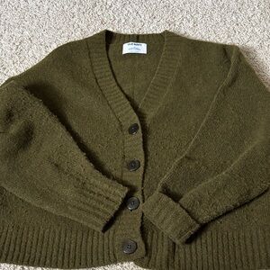 Old Navy Women's Olive Green Cardigan